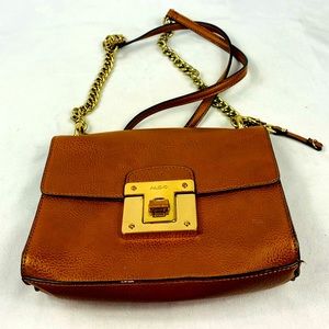 Aldo Brown pozzacchio crossbody bag with chain
